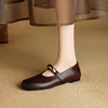 【预售5天】新款四季女鞋羊皮时尚圆头金属扣一字带舒适平底浅口单鞋NJMK&K1656 商品缩略图1