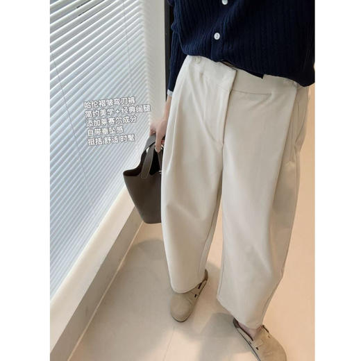 【宝藏弯刀裤，松弛感满满】褶皱九分松弛弯刀裤宽松显瘦哈伦裤2025早秋款！ 商品图0