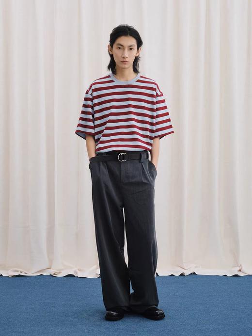 LIVINGTOWN/LT绅士条纹工作西裤 商品图0