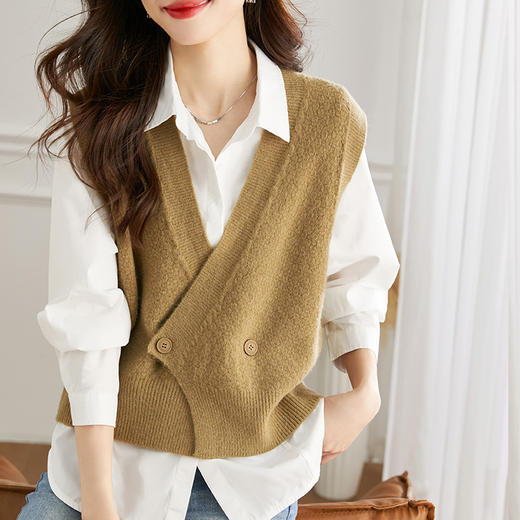馥迦设计感小众针织马甲 商品图1