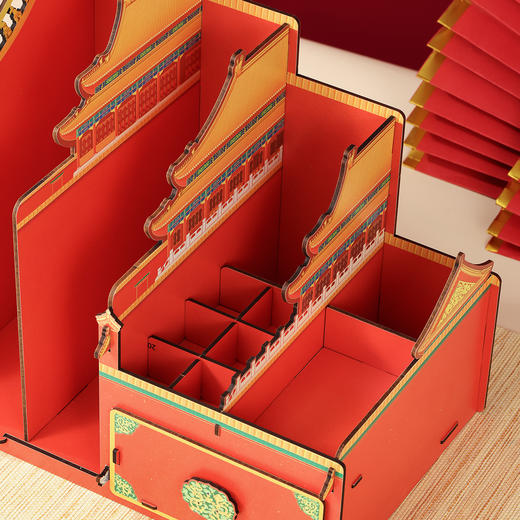 殿宇宫阙书立收纳架 商品图3