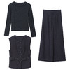 HR HBLJRA1198圆领马甲气质时尚洋气阔腿裤三件套 商品缩略图4
