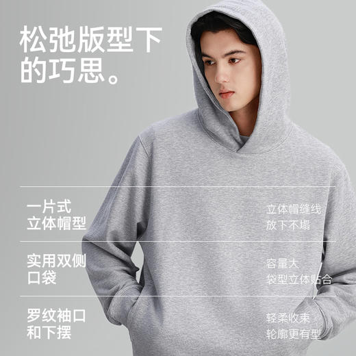 秋冬针织可再生毛圈套头帽衫卫衣-LH04-05 商品图4