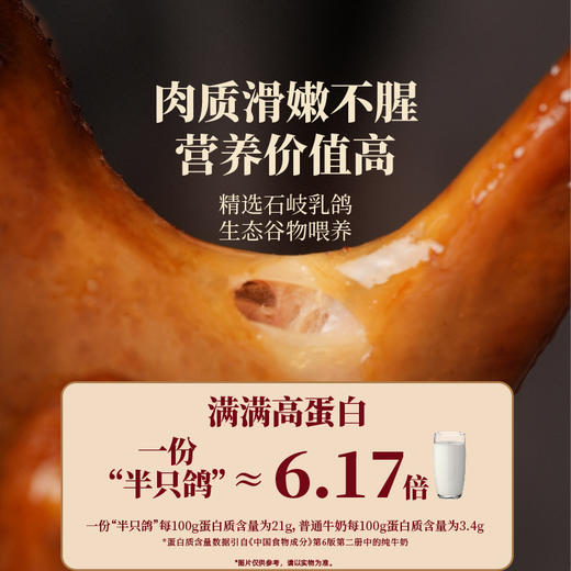 米其林餐厅卤水石岐乳鸽 | 一鸽两吃，du家卤汁，营养好吃，顺丰发货 商品图3