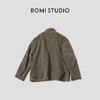 ROMI STUDIO“东方质朴”色织亚麻混纺自然皱感宽松外套 RWCWWJ5110 商品缩略图1