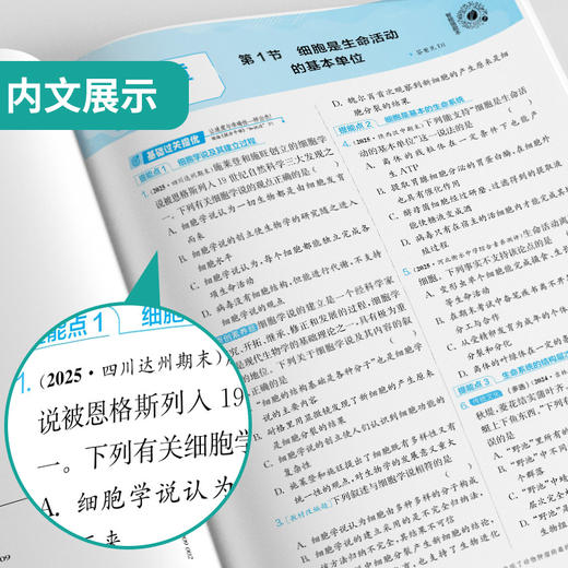 2026 【人教版】 高中生物学必修(1)分子与细胞 (不定项)  实验班提优训练 商品图3