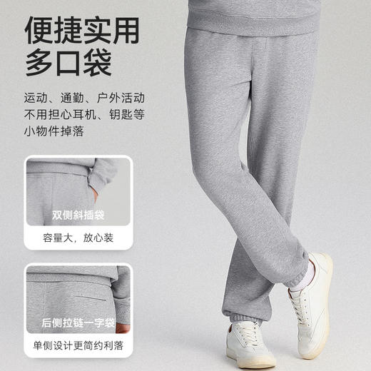 针织可再生毛圈休闲长裤卫裤-LB07-06 商品图5