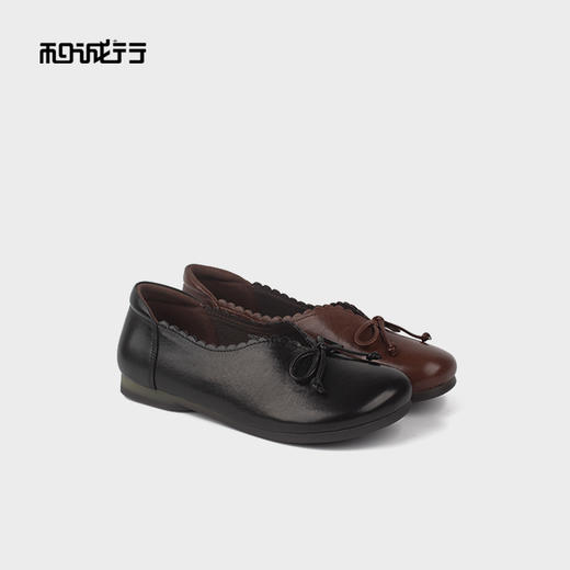 和诚行2025秋季时尚百搭平底女款浅口休闲鞋1930108 商品图1