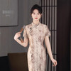 新中式复古名媛，印花连衣裙改良版旗袍GSJ9355 商品缩略图1
