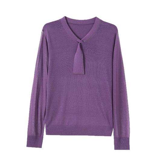 CC 82518纱袖上衣薄款洋气打底衫时髦 商品图4