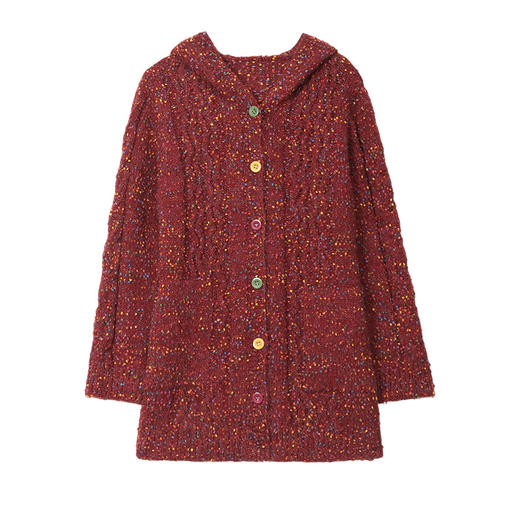 CC 103-A9815连帽外套洋气花纱针织衫开衫宽松外搭 商品图4