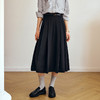 OLrain欧芮儿通勤百褶显瘦中长裙女秋季2025新款小众高腰a字裙 商品缩略图0