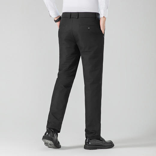 【鸭绒裤】罗蒙男士冬季羽绒裤休闲直筒平腰半松紧保暖时尚百搭通勤裤子 商品图2