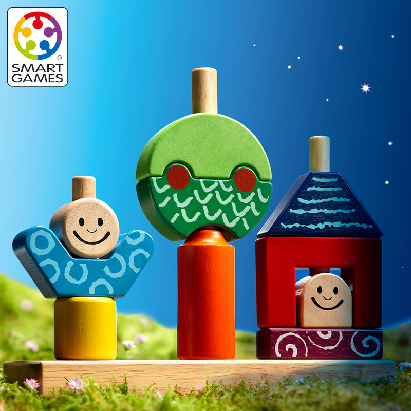 Smart Games爱思极日与夜创意积木益智玩具桌游幼儿早教2岁+