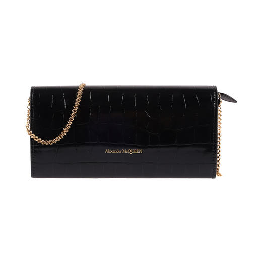 【超惠秒】McQueen 麦昆女士鳄鱼纹真皮手拿单肩包11037 商品图3