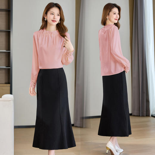 HR HBLJRA1075-6气质女神范套装精致职业装轻熟风套装裙 商品图0