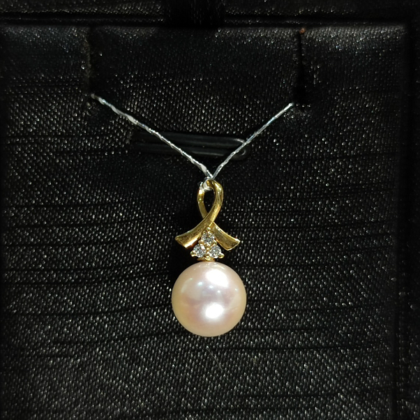 AKOYA海水珍珠吊坠8.5mm