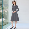 IWY/灰色西装连衣高级感修身通勤商务职业裙秋季长袖工作服J25Q246-E 商品缩略图2
