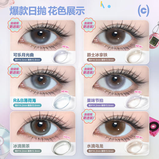 「SVIP专享-无锁边上新」COFANCY可糖小大直径日抛彩色隐形眼镜无锁边美瞳【下单即赠美瞳佩戴器】 商品图3