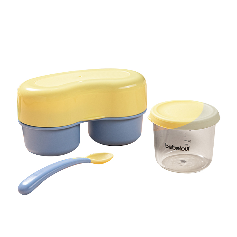 【积分兑换】BEBETOUR 宝宝玻璃辅食盒
