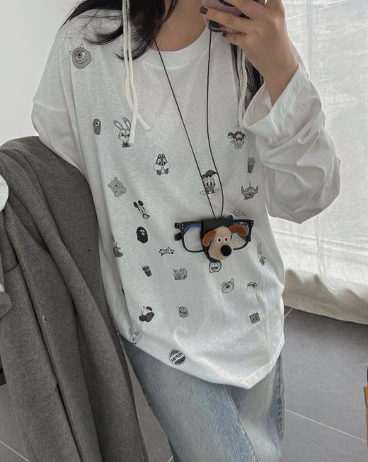 芬兰品牌游霓可花朵长袖t恤 商品图4