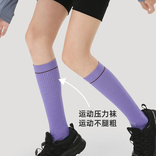 （49.9任选3件）Renaissance女袜运动小腿袜跑步跳绳美腿显瘦健身瑜伽肌能压缩袜（活动产品，收货7天内支持退换） 商品图4