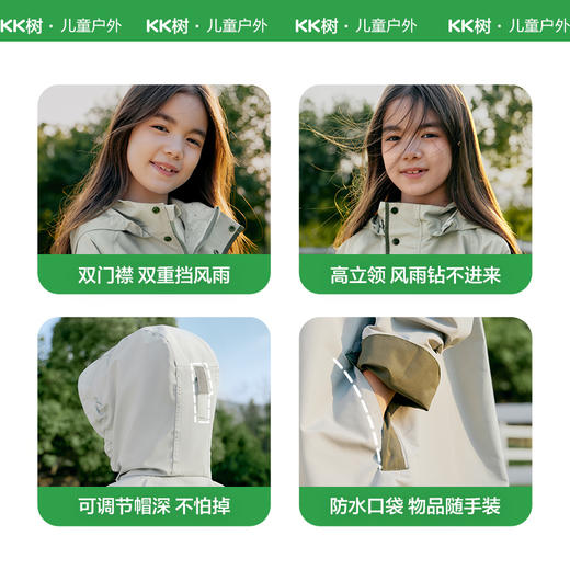 【KK树】小氧气呼吸雨衣KQ24070 商品图5