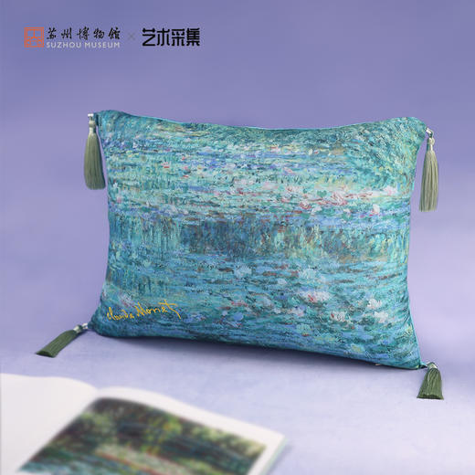 苏州博物馆 莫奈印象靠枕 商品图2