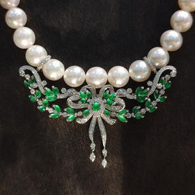 〔珠玉满堂〕两用珍珠翡翠项链