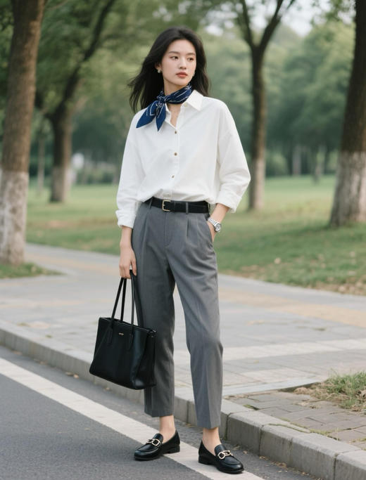 神裤驾到精纺九分烟管锥形西裤 商品图1