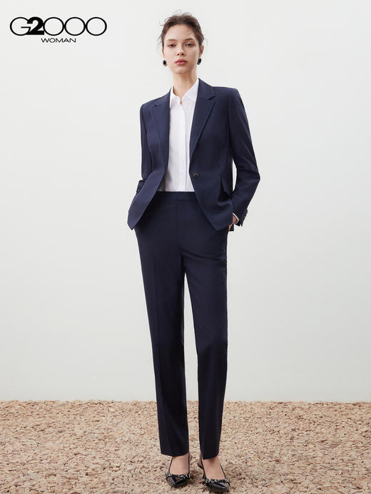 G2000【纯棉免烫/商场新款】女装FW25商务通勤长袖衬衫56223023 商品图2