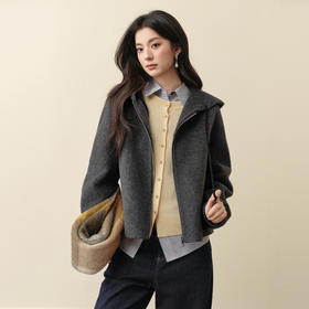 【严选】诗凡黎冬短大衣7G9370811