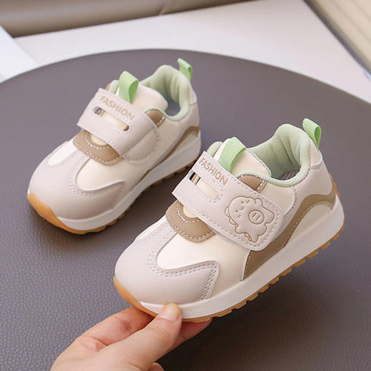 【细腻柔软！舒适耐磨】亲肤内垫，宝宝学步鞋网面小童魔术贴机能鞋男童防滑阿甘鞋女宝宝软底运动鞋。ra 商品图4