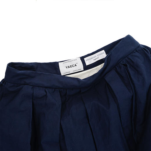 YAECA tuck skirt women's 高密度棉天然染色女式半身裙 商品图3