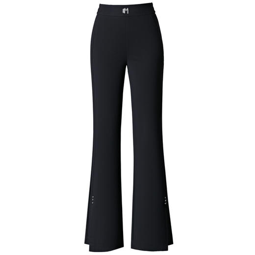 2025春季新款微喇休闲裤女松紧腰高腰气质中年妈妈喇叭裤 商品图4