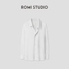 ROMI STUDIO“慵懒随性”棉质舒适自在宽松不对称领衬衫 RWCAS65985 商品缩略图0
