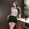 霏慕 娇柔秘书蕾丝透身套装6109  包臀短裙性感夫妻刺激制服性感睡衣 商品缩略图3