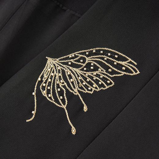 「高货wl」全新升级【铂金会员330/天猫449/差价119】(52953)洛诗琳手工串珠刺绣西装马甲2025秋季掐腰V领通勤无袖外套 商品图2