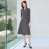 IWY/灰色西装连衣高级感修身通勤商务职业裙秋季长袖工作服J25Q246-E 商品缩略图1