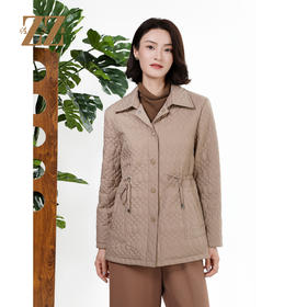 佐尔美冬季上新 双面穿老钱抽绳显瘦棉服装女E34MM12
