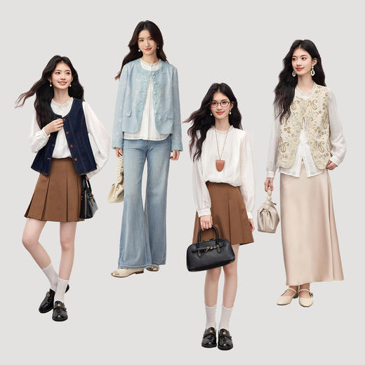 【09/03新品】熙世界莱赛尔天丝白色衬衫女2025秋日新款优雅气质长袖荷叶领上衣 商品图2