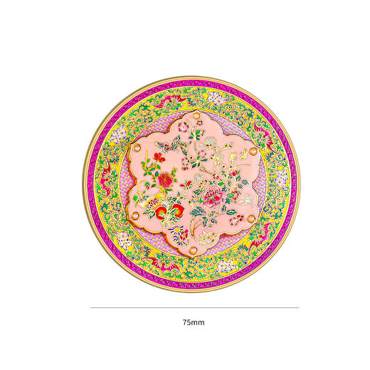 可以旋转的国宝金属冰箱贴古韵遗珍冰箱贴缠枝莲纹盏托AR冰箱贴 商品图8