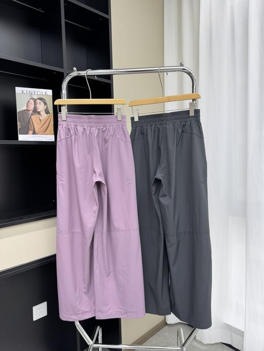 点此购买 lulu露露Swift Wide-Leg女士超薄速干高腰阔腿中长裤 bk 328460 商品图1