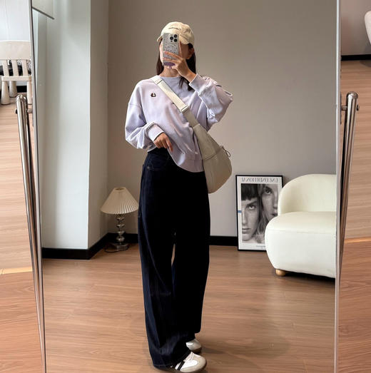 Moco25秋新款弯刀牛仔裤082608 商品图8