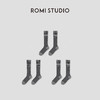 ROMI STUDIO“复古休闲”棉质软糯条纹撞色长筒小腿袜 RWCAP35370 商品缩略图4