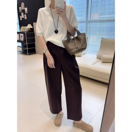 【宝藏弯刀裤，松弛感满满】褶皱九分松弛弯刀裤宽松显瘦哈伦裤2025早秋款！ 商品图2