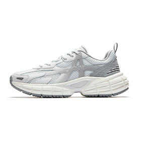 【惠警价】【本周特价】【樊振东同款】安踏破晓丨银色复古休闲鞋男女秋季情侣厚底运动鞋112548801