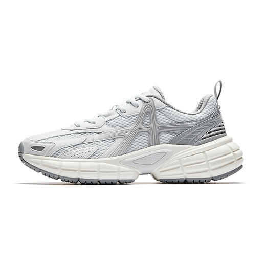 【惠警价】【本周特价】【樊振东同款】安踏破晓丨银色复古休闲鞋男女秋季情侣厚底运动鞋112548801 商品图0