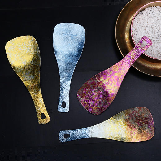 Mutti纯钛高温结晶冰花便携炒菜饭勺防霉防菌耐用饭铲 商品图5