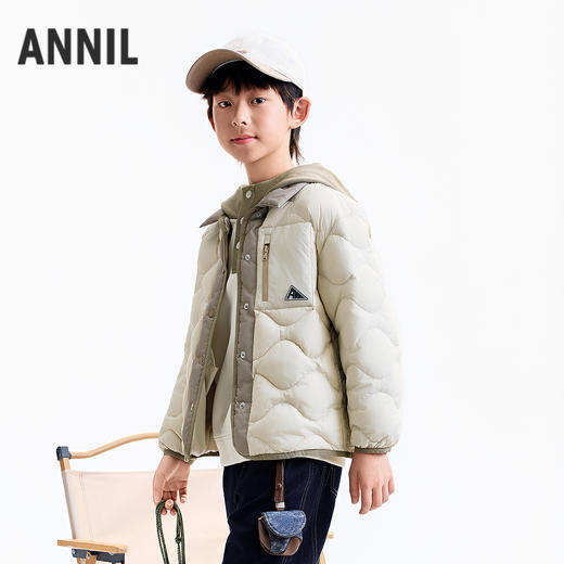 【实体店同款】男童短款羽绒服冬季新款安奈儿童装AB545137 商品图2
